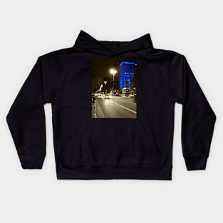 Blue skyscraper Kids Hoodie